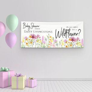Lona Chaparral de flores silvestres Baby Shower
