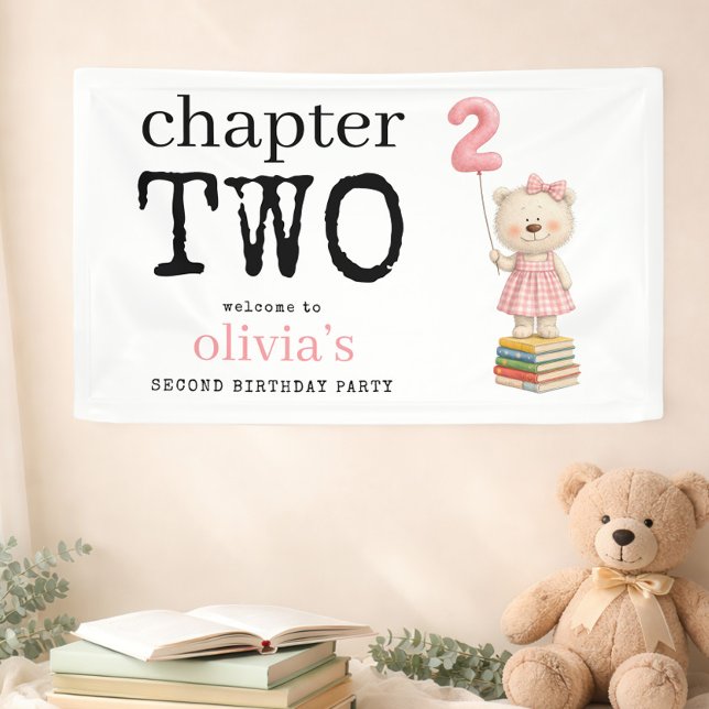 Lona Chapter Two Bear Books Girl Welcome 2nd Birthday (Subido por el creador)