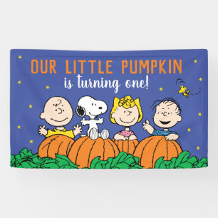 Lona Charlie Brown y Calabaza de Pandillas Primer Cumpl