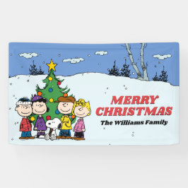 Lona Charlie Brown y Navidades de amigos