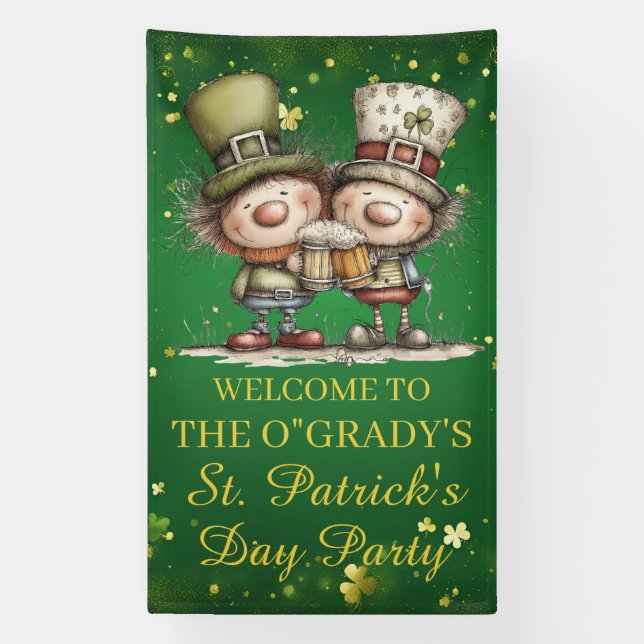 Lona Cheerful St. Patrick’s Day Party Illustration (Vertical)