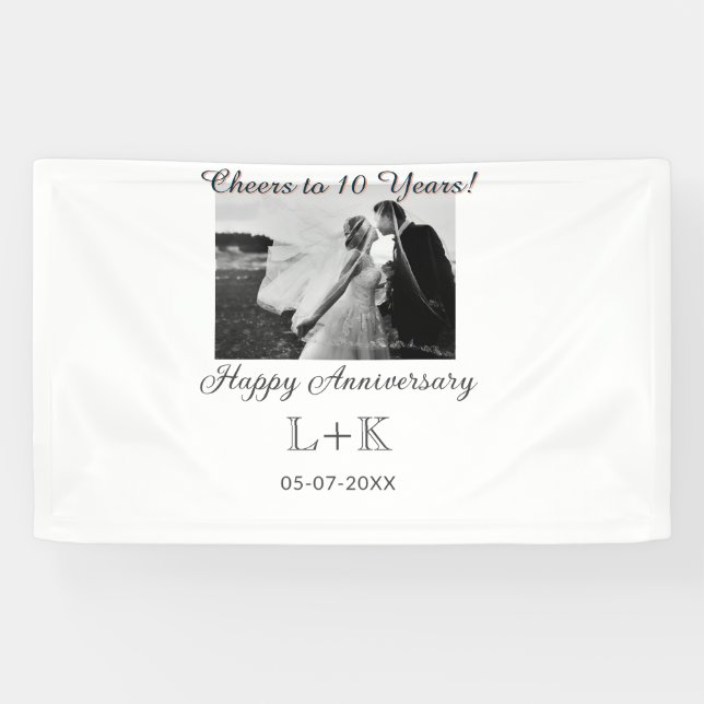 Lona Cheers to 10 Years happy anniversary add photo dat (Horizontal)