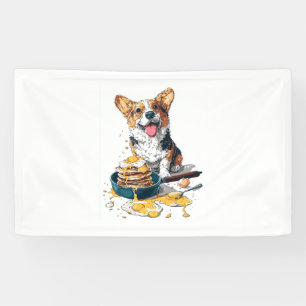 Lona Chef Corgi - Perro de cocina divertida