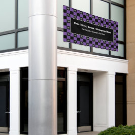 Lona Cheque negro púrpura - Evento corporativo / Progra