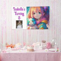 Chica Anime Bonita Personalizada con Cachorro