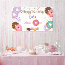 Chica de cumpleaños Donut
