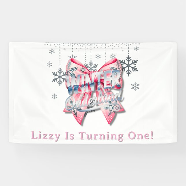 Lona Chica de Invierno en Tierra. Fiesta de cumpleaños (Horizontal)