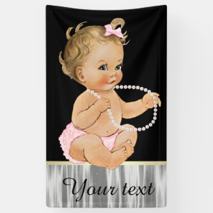 Lona Chica de pantalones de volantes de perlas para bab