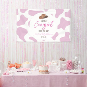 Lona Chica de vaca pequeña Rodeo Baby Shower Occidental