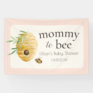 Lona Chica Dulce Abeja Rosa Baby Shower 