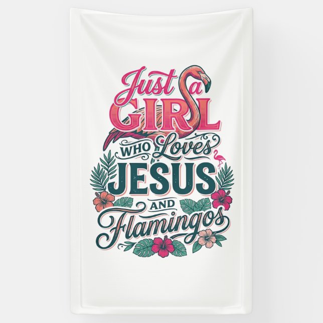 Lona Chica Flamingo Cristiana Vintage (Vertical)