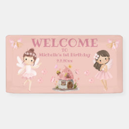 Lona chica mágico de cuentos de hadas primer cumpleaños