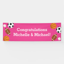 Chica rosa de Baby Shower deportivo