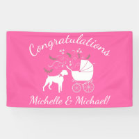 Chica rosa de porcino de Baby Shower