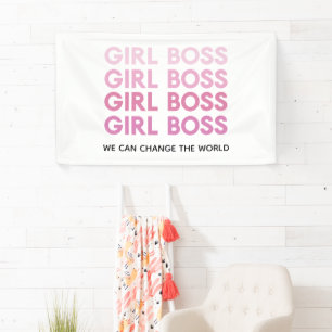 Lona Chica rosa moderno Jefe mejor regalo para Girly