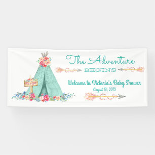 Lona Chica TeePee Boho Tribal Baby Shower