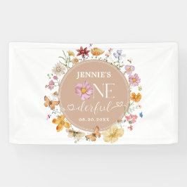 Lona Chica Wildflower Maravilloso Fiesta de cumpleaños