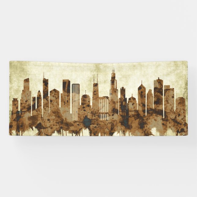 Lona Chicago Illinois Cityscape (Horizontal)