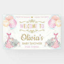 Chicas de elefantes amarrados en Baby Shower