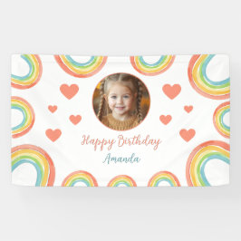 Lona Chicas del arcoiris del Pastel de color lindo foto