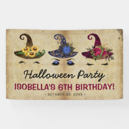 Lona Chicas Halloween ve a niños Fiesta de cumpleaños