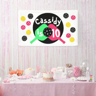 Lona Chicas rosados y verdes