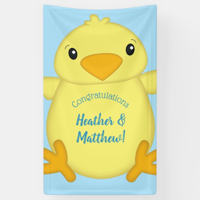 Lona Chick Baby Shower Blue (Vertical)