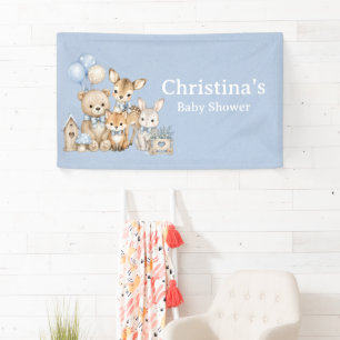 Lona Chico de Fiesta de Bebé Bosque Amigo