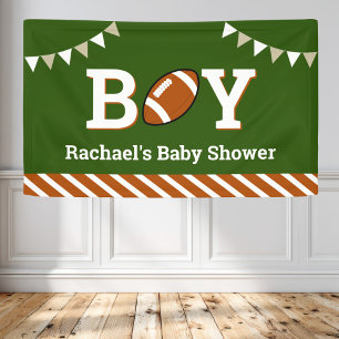 Lona Chico de fútbol personalizado para baby shower de