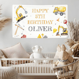 Lona Chicos Fiestas de construcción de sueños de constr