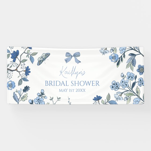 Lona Chinoiserie Azul y Blanco  (Horizontal)