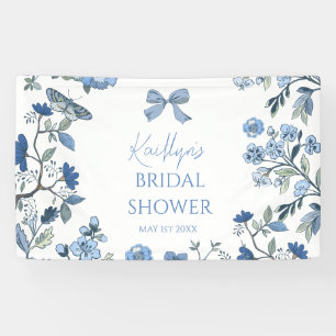 Lona Chinoiserie azul y blanco