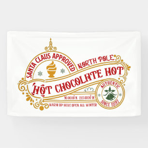 Lona chocolate caliente aprobado por Santa Festividad