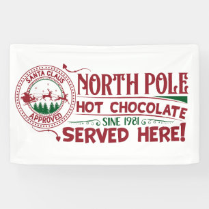 Lona chocolate caliente del Polo Norte