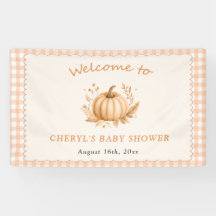 Chorreado Pequena Calabaza Baby Shower