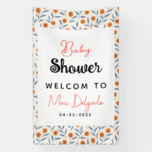 Chubasquero de rosas y eucalipto para baby shower