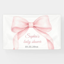 Chupete de Acuarela Rosa Baby Shower