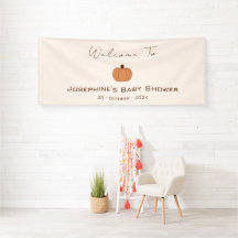 Chupinata Moderna de Calabaza para Baby Shower Neu