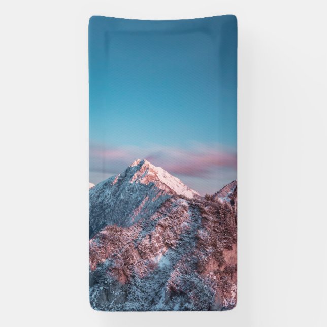 Lona Cielo mágico sobre la montaña Storžič, Eslovenia (Vertical)