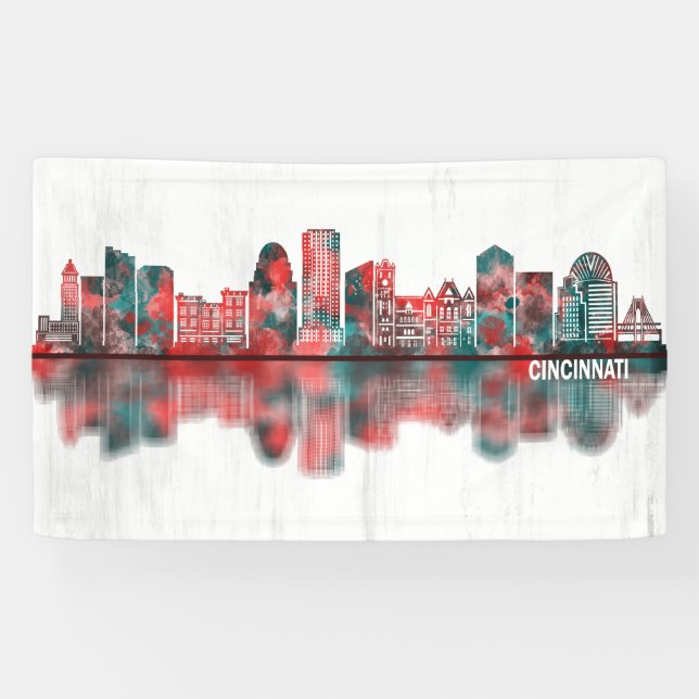 Lona Cincinnati USA Skyline (Horizontal)