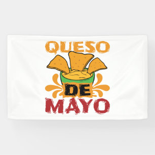 Lona Cinco de Mayo Queso Pun Funny