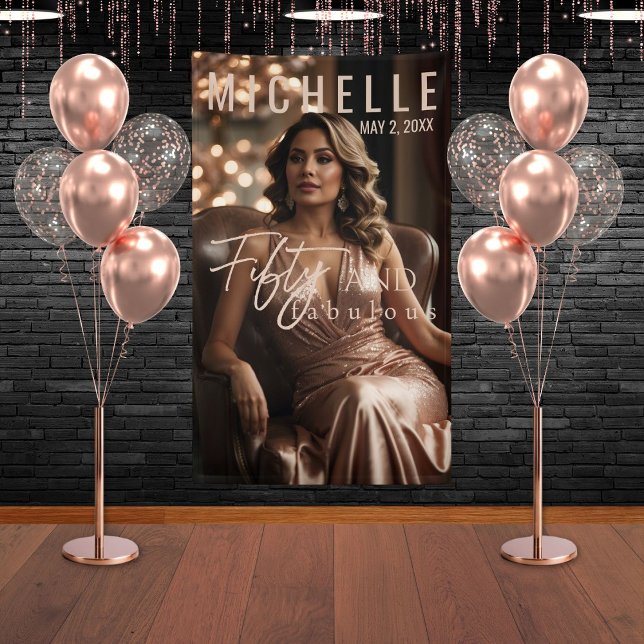 Lona Cincuenta y Fabulosas Fiestas de Cumpleaños Glamur (Subido por el creador)