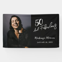 Lona Cincuenta y Fabuloso Foto Cumpleaños 50 Años