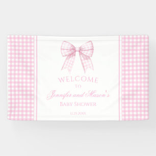 Lona Cinta de color rosa rosado, bebé ducha bienvenida 
