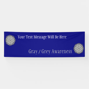 Lona Cinta de flores grises de Kenneth Yoncich