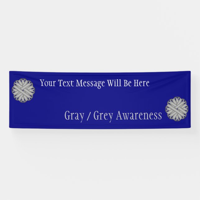 Lona Cinta de flores grises de Kenneth Yoncich (Horizontal)