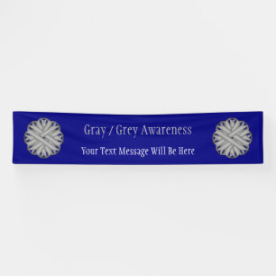 Lona Cinta de flores grises de Kenneth Yoncich