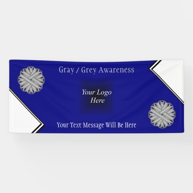 Lona Cinta de flores grises de Kenneth Yoncich (Horizontal)