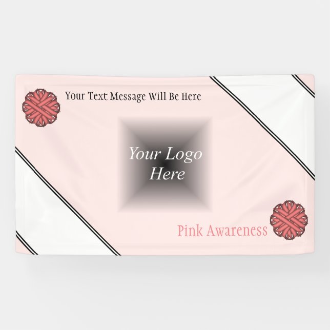 Lona Cinta de flores rosadas por Kenneth Yoncich (Horizontal)