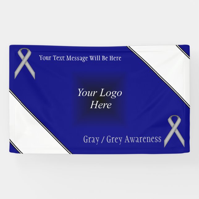 Lona Cinta gris estándar de Kenneth Yoncich (Horizontal)